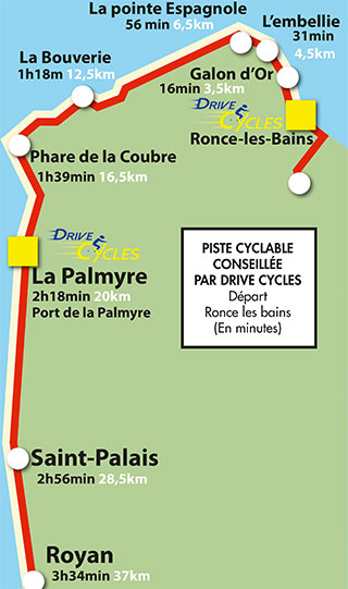 Location de vélos - La Palmyre - Ronce les bains - DriveCycles.fr